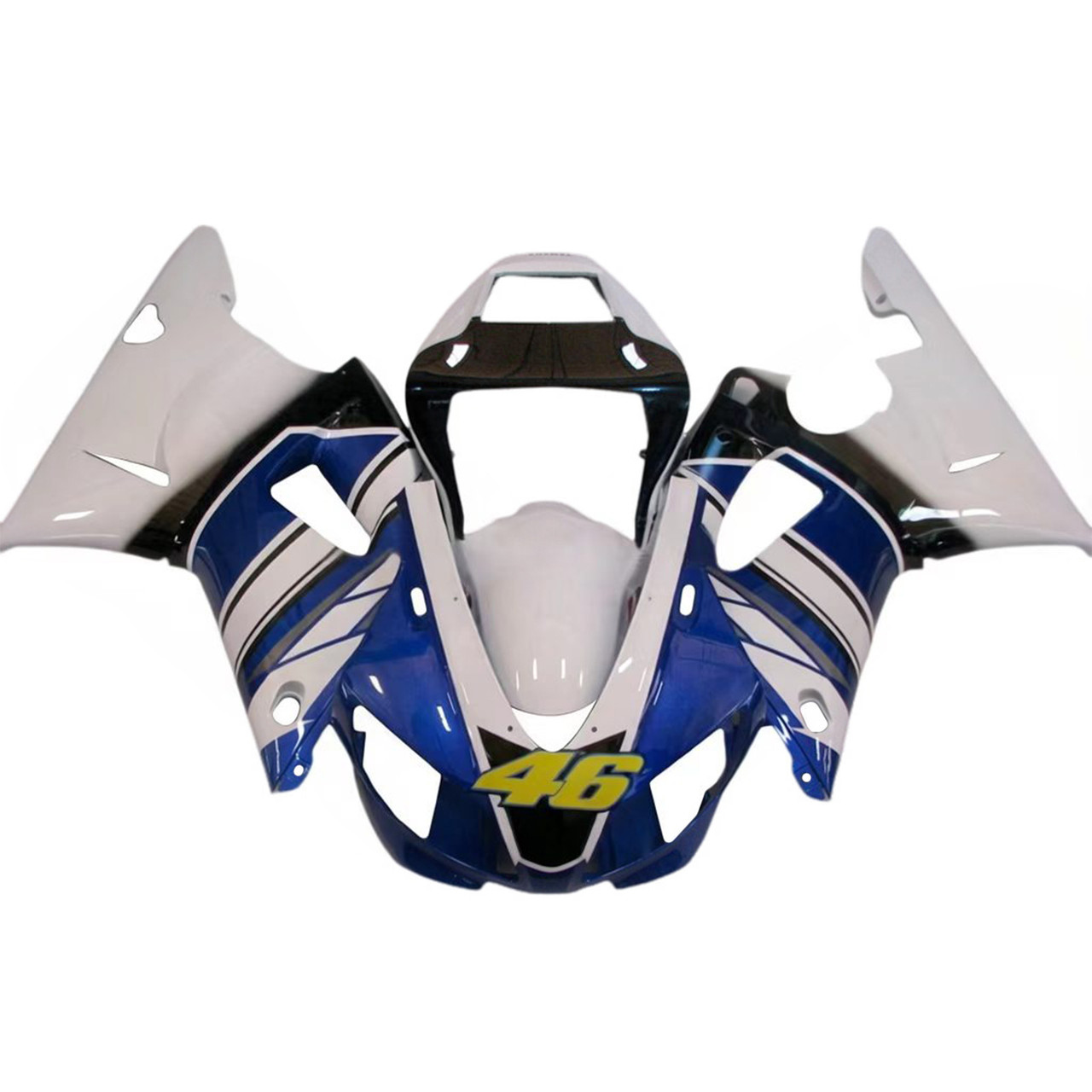 1998-1999 Yamaha YZF 1000 R1 Black Blue White Fairing Kit