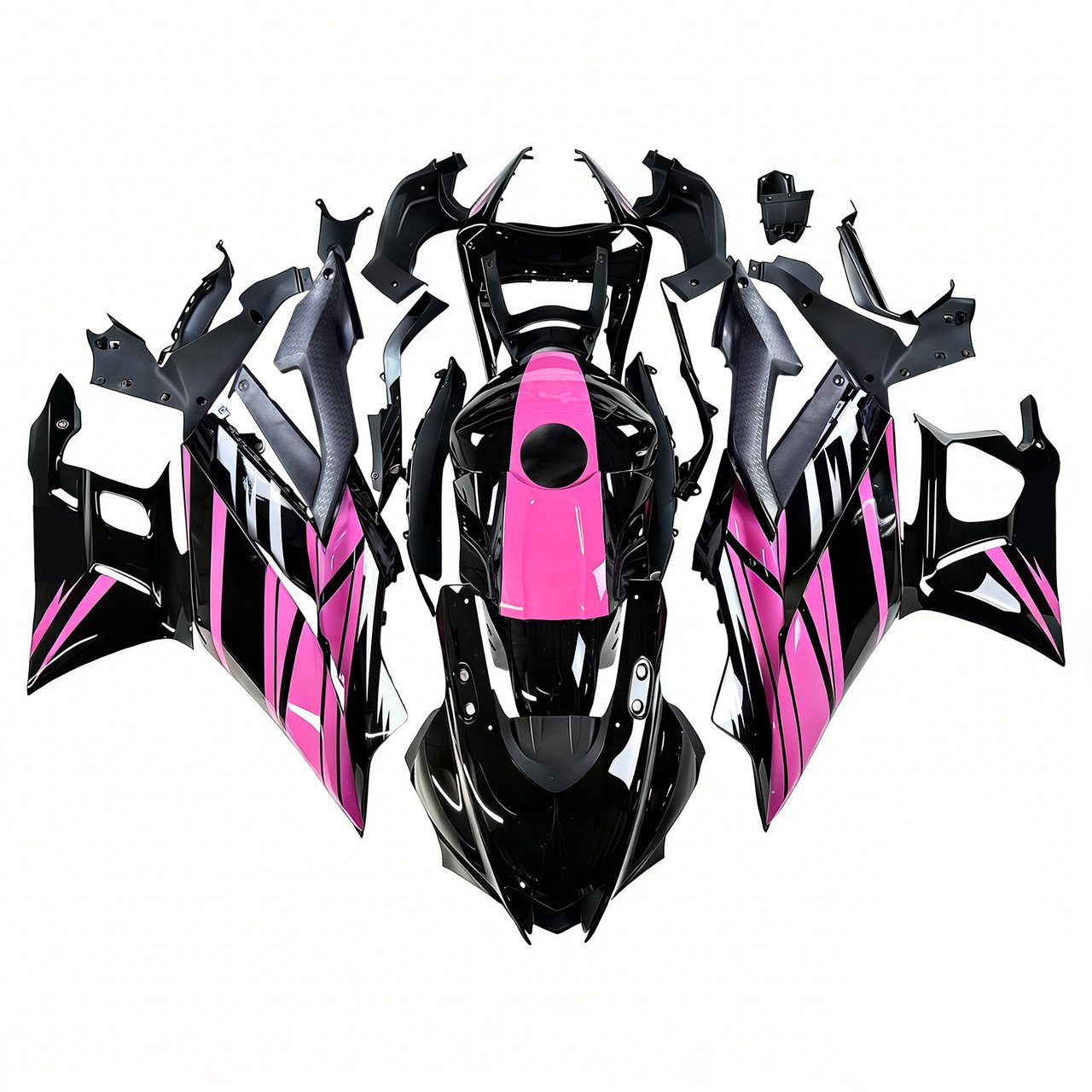 2019-2021 Yamaha YZF-R3 R25 Black Pink Fairing Kit