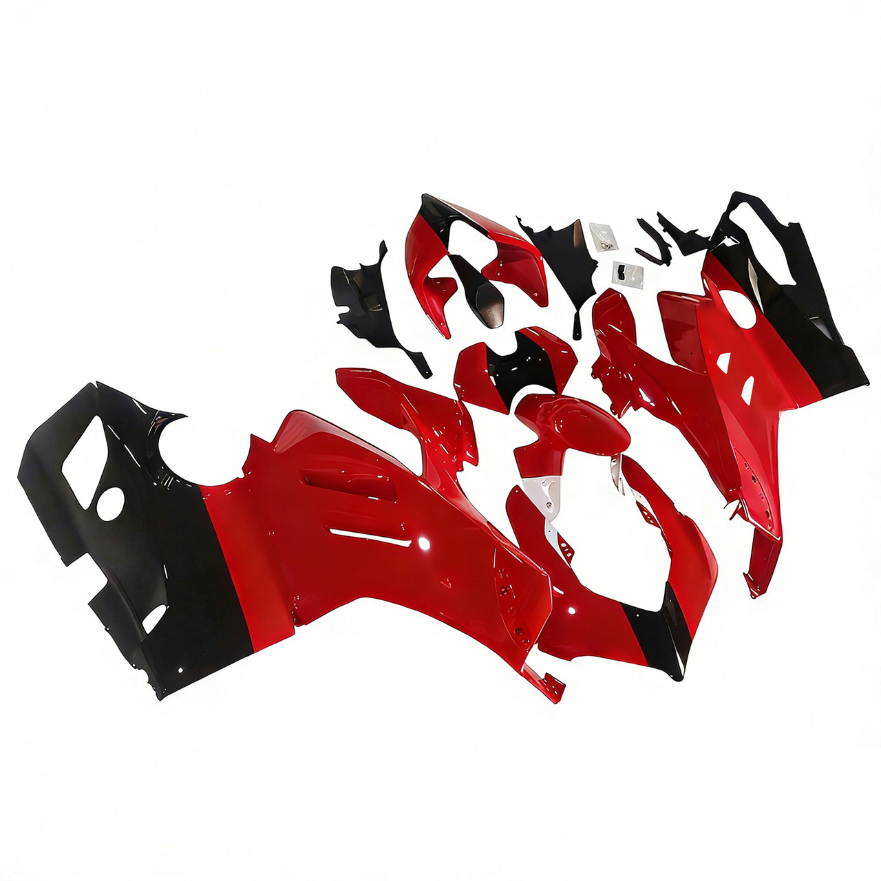 Ducati Panigale 20-21 V4 V4S & 21-22 V4SP & 19-22 V4R Red Black Fairing Kit