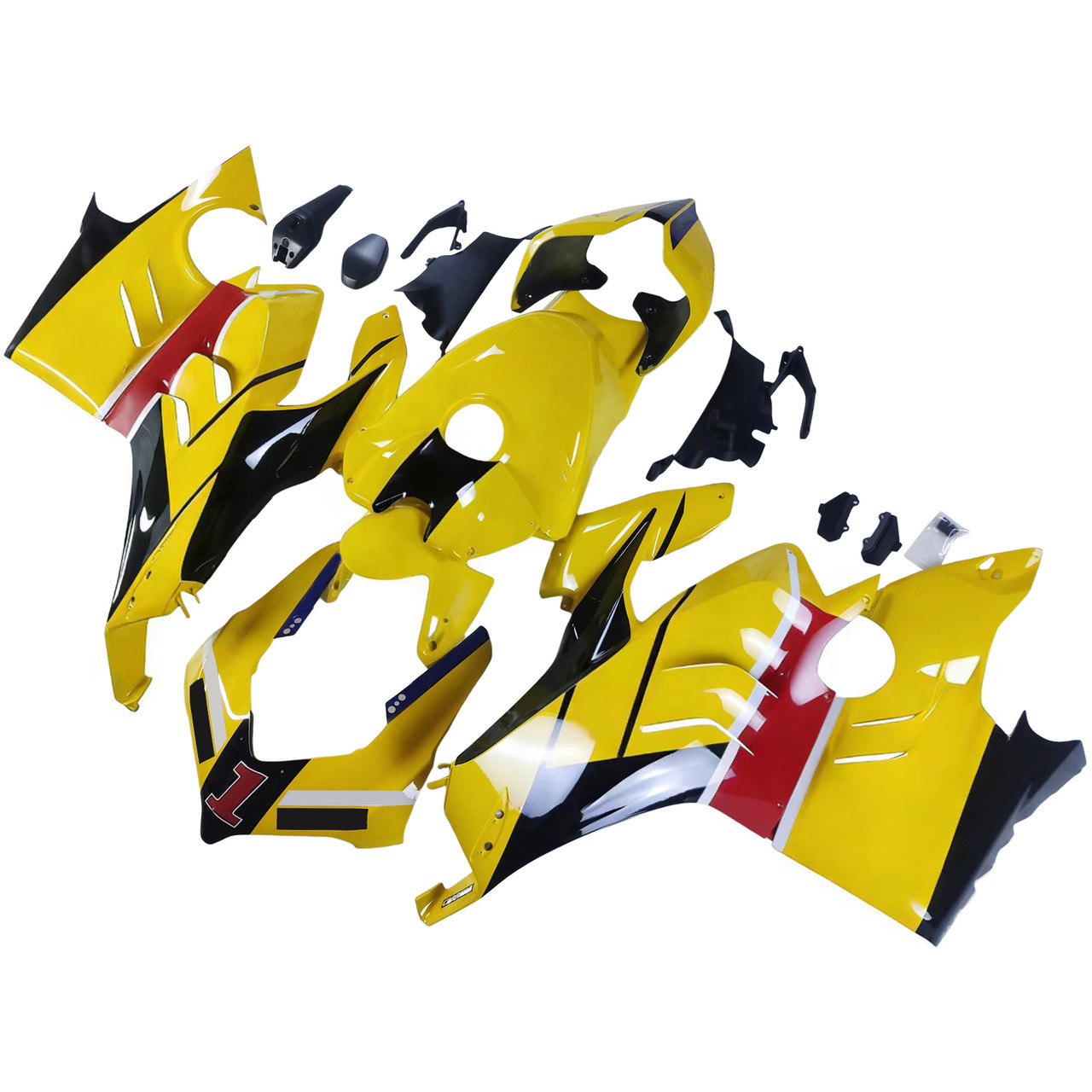 Ducati 22-24 Panigale V4 V4S & 23-24 Panigale V4SP V4R Black Yellow Red Fairing Kit