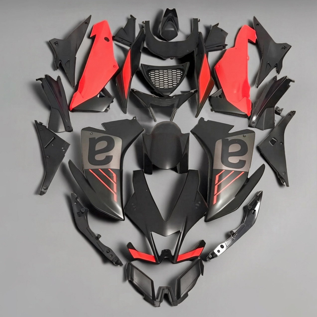 2009-2015 Aprilia RSV4 1000 Black Red Fairing Kit