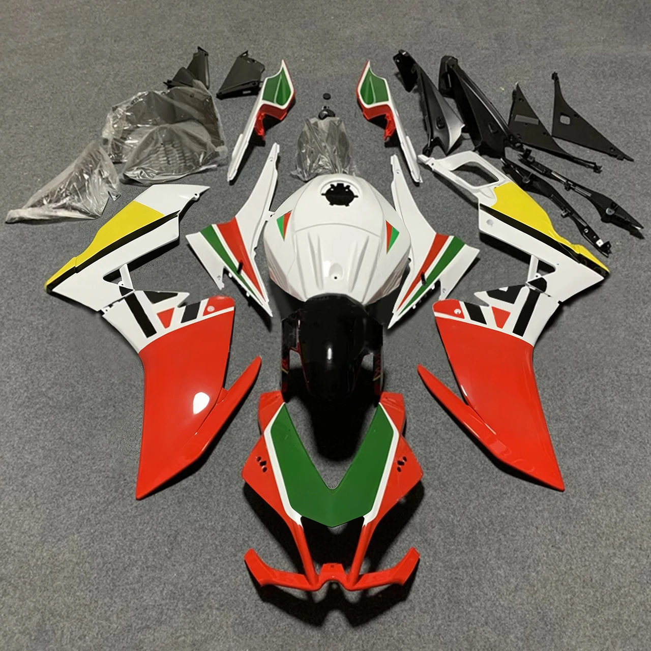 2012-2016 Aprilia RS4 125 50 White Red Black Fairing Kit