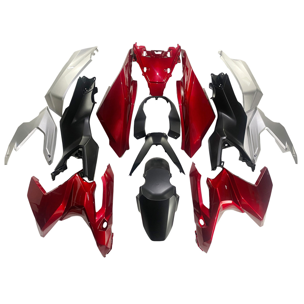 2022-2024 Honda ADV160 Black Red Fairing Kit