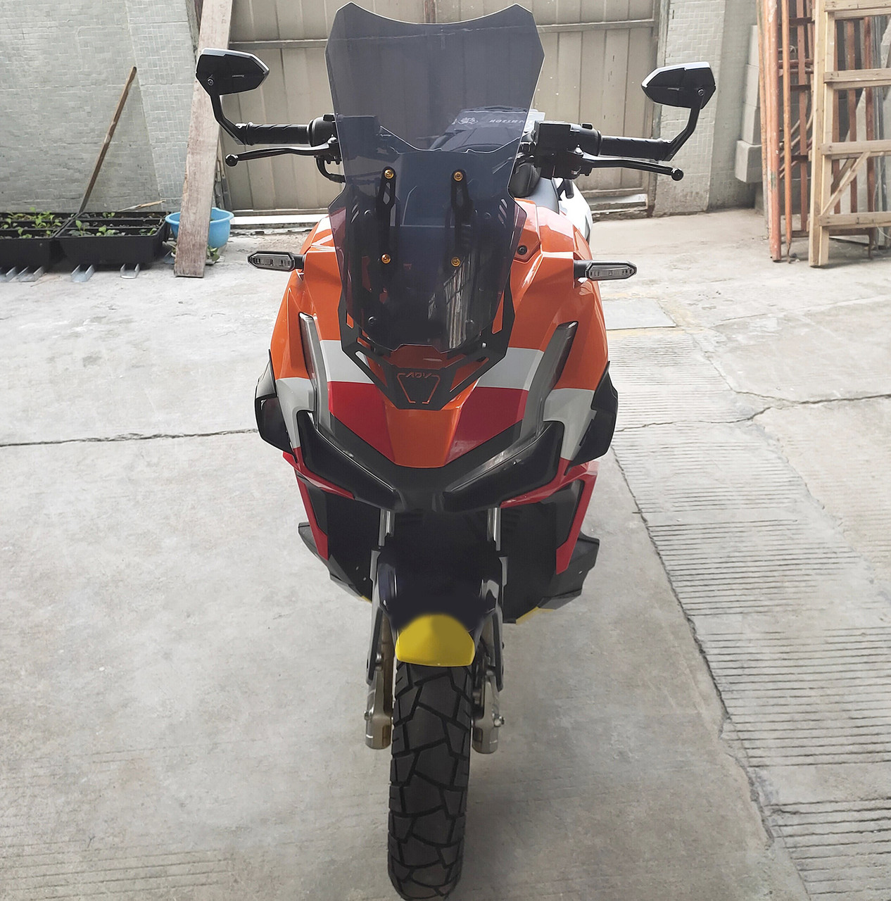 2022-2024 Honda ADV160 Black White Orange Fairing Kit