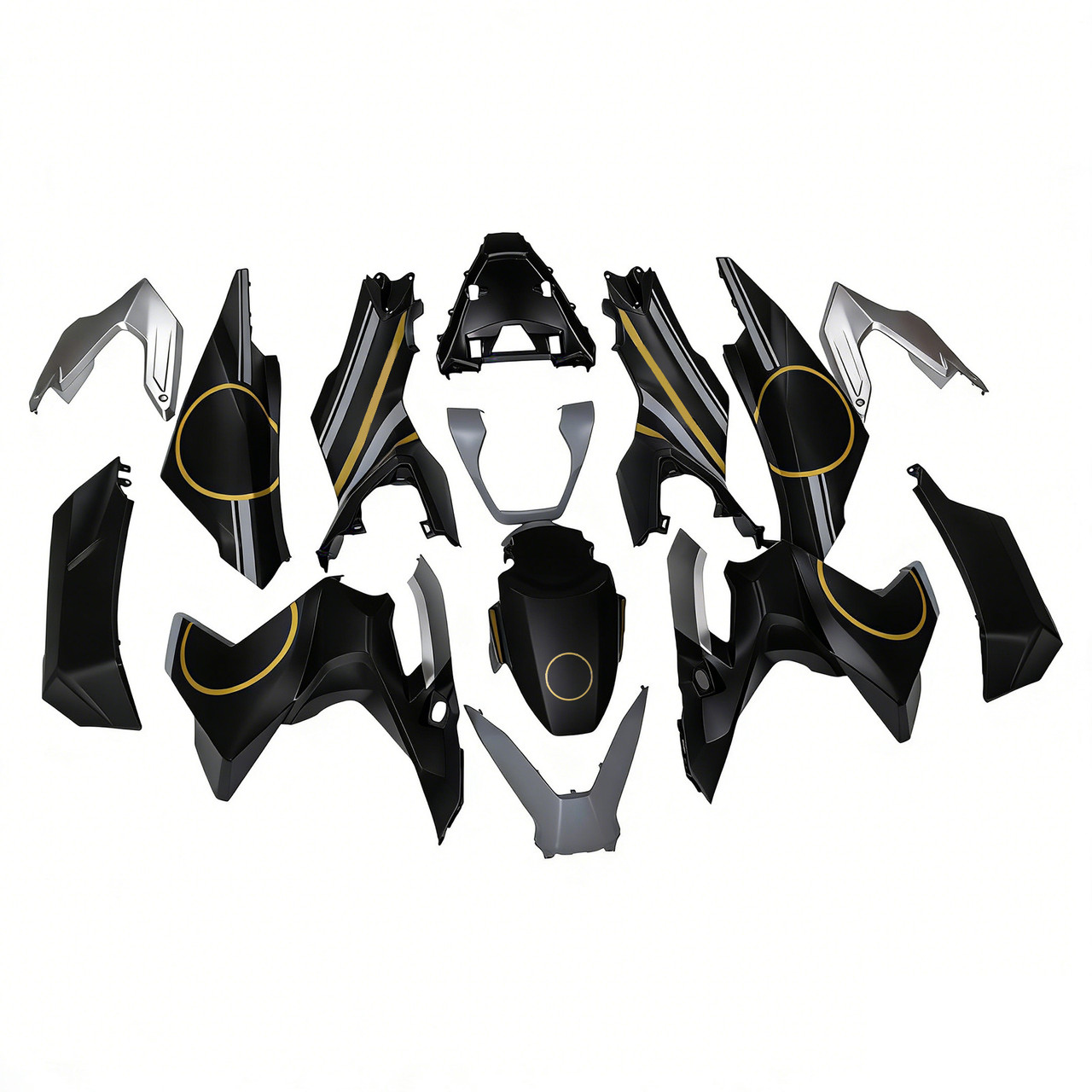 2022-2024 Honda ADV160 White Black Fairing Kit