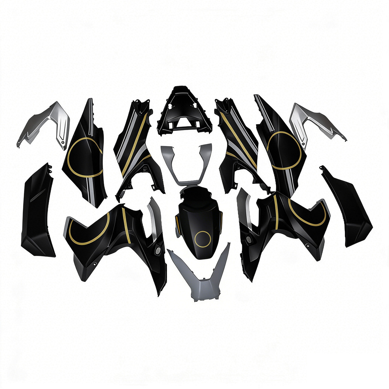 2022-2024 Honda ADV160 White Black Fairing Kit