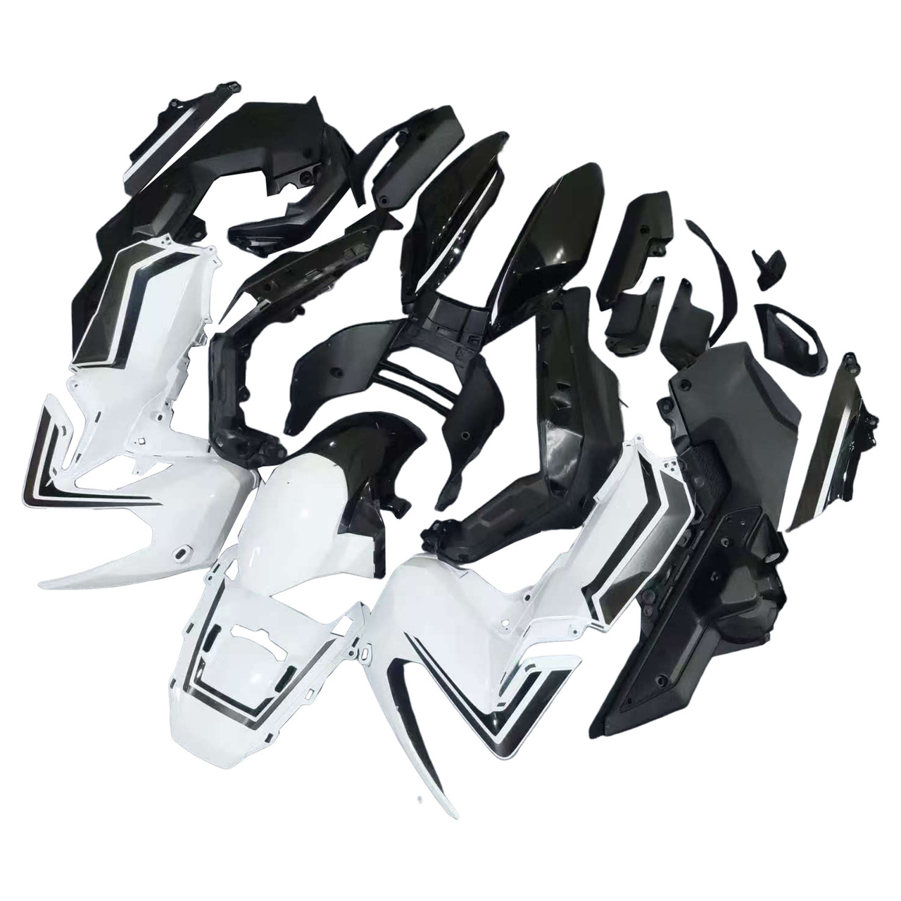 2017-2020 Honda XADV750 White Black Fairing Kit