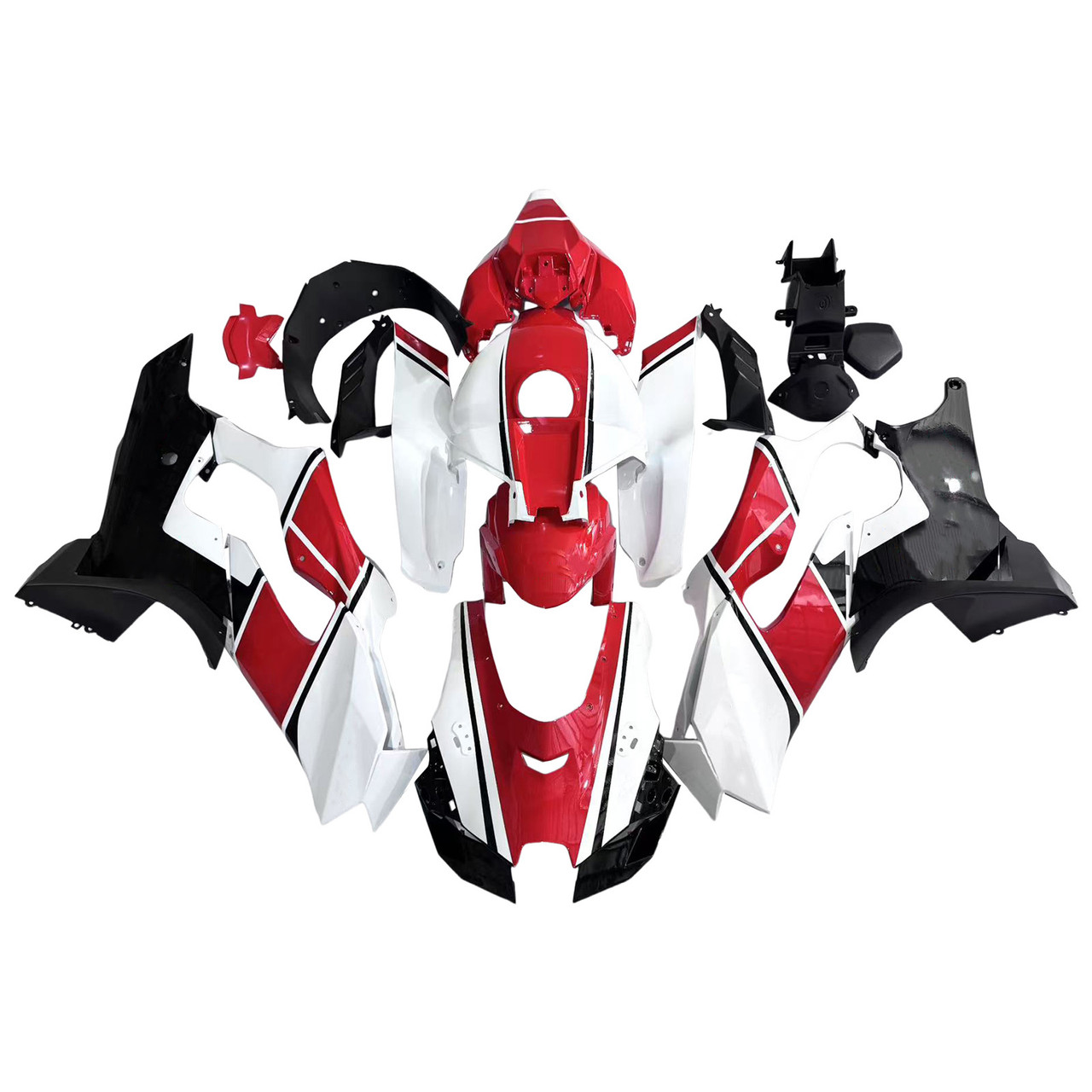 2021-2025 Kawasaki ZX 10RR ZX 10R Black Red White Fairing Kit