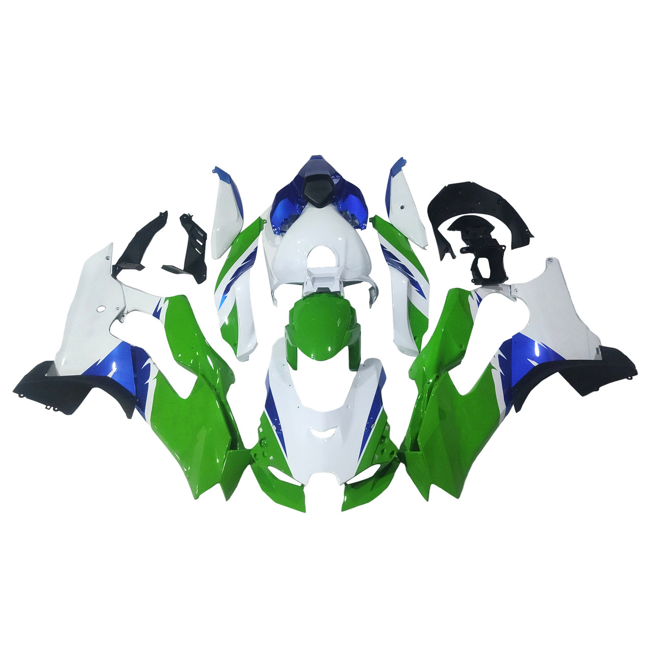 2021-2025 Kawasaki ZX 10RR ZX 10R White Green Blue Fairing Kit