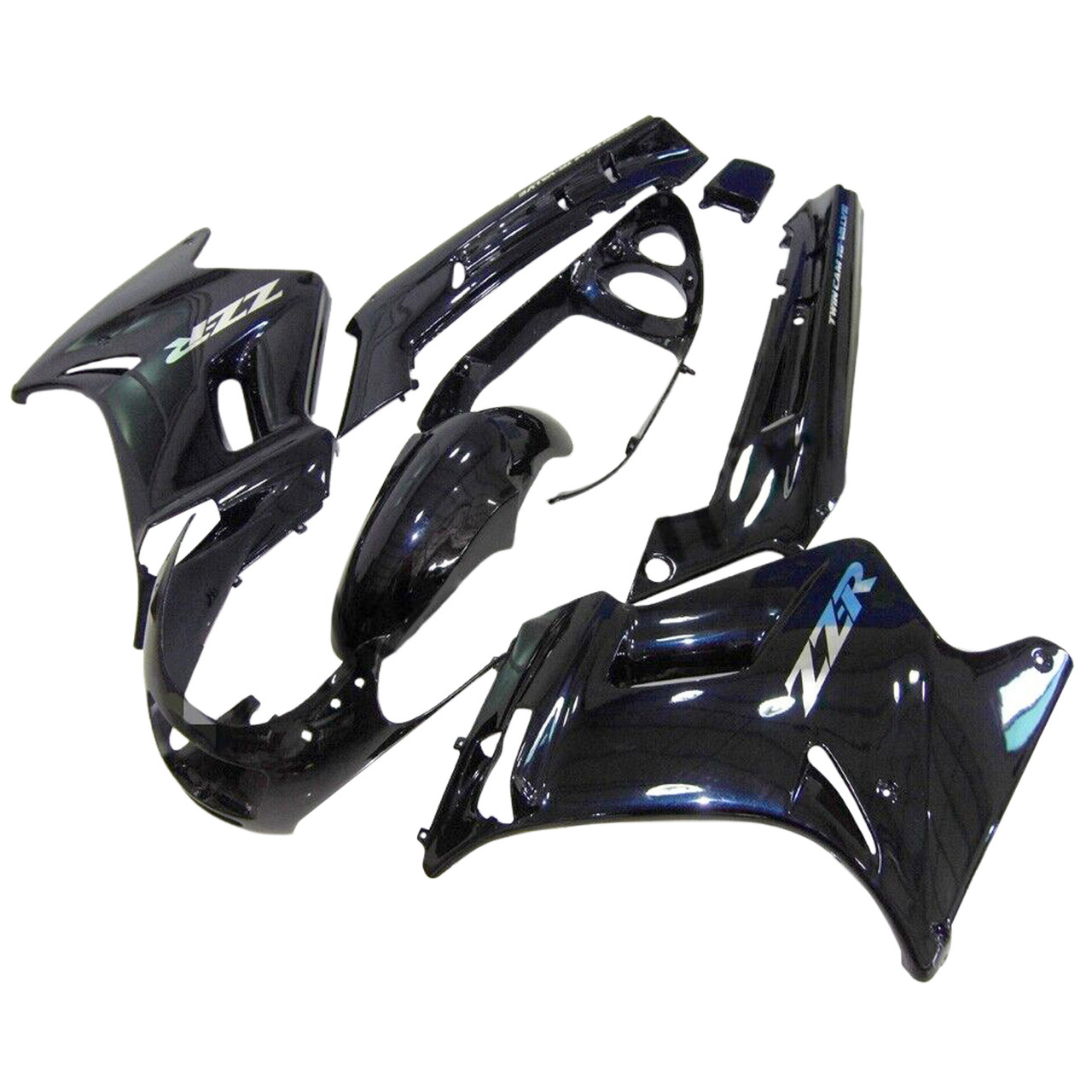 1996-2007 Kawasaki ZZR250 Black Fairing Kit - Mad Hornets