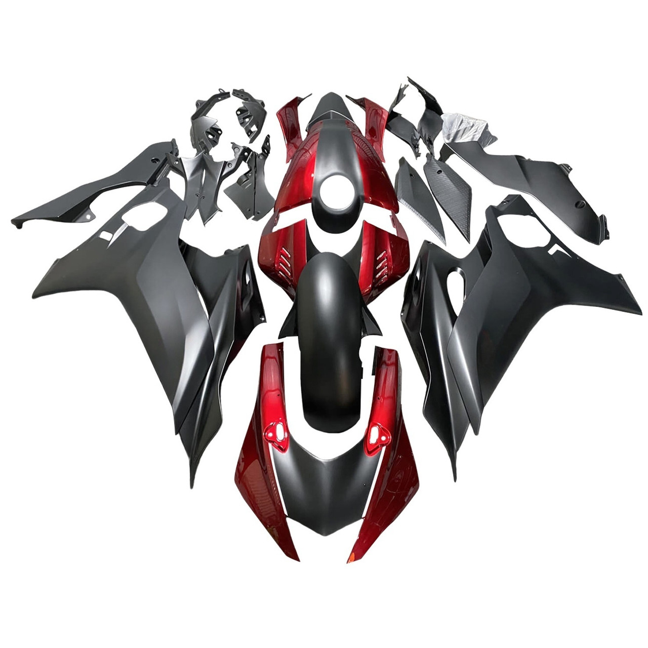 2017-2023 Yamaha YZF R6 Dark Red Black Fairing Kit