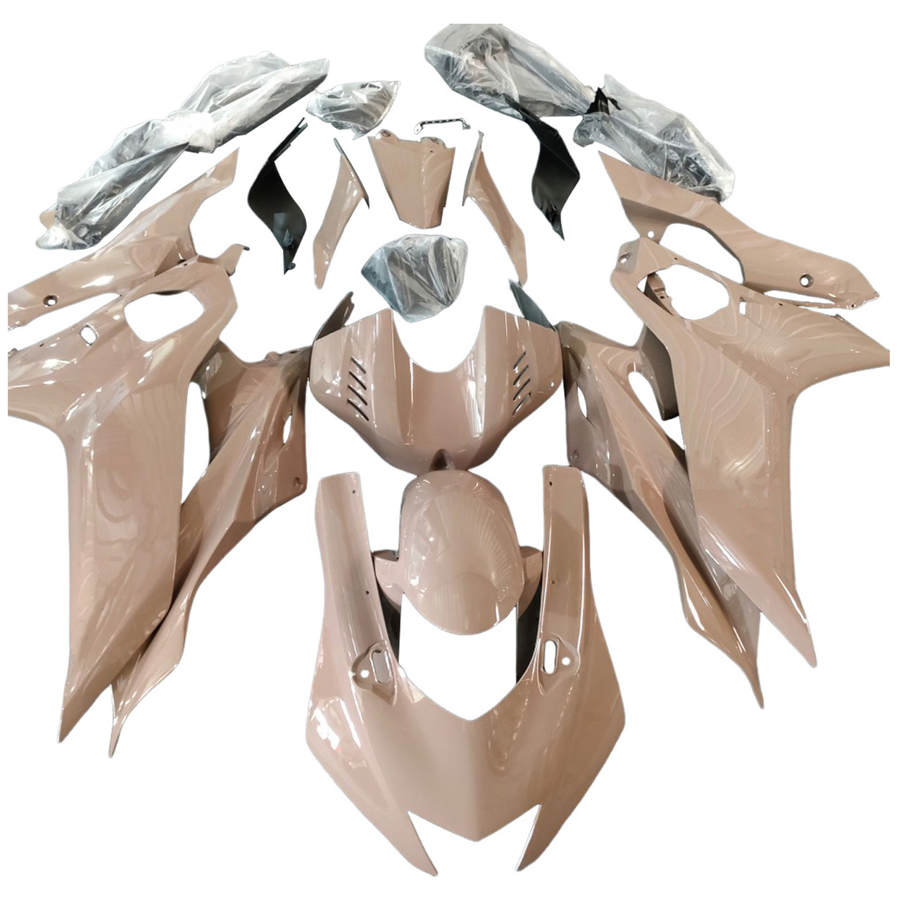 2017-2023 Yamaha YZF R6 Black Warm Beige Fairing Kit