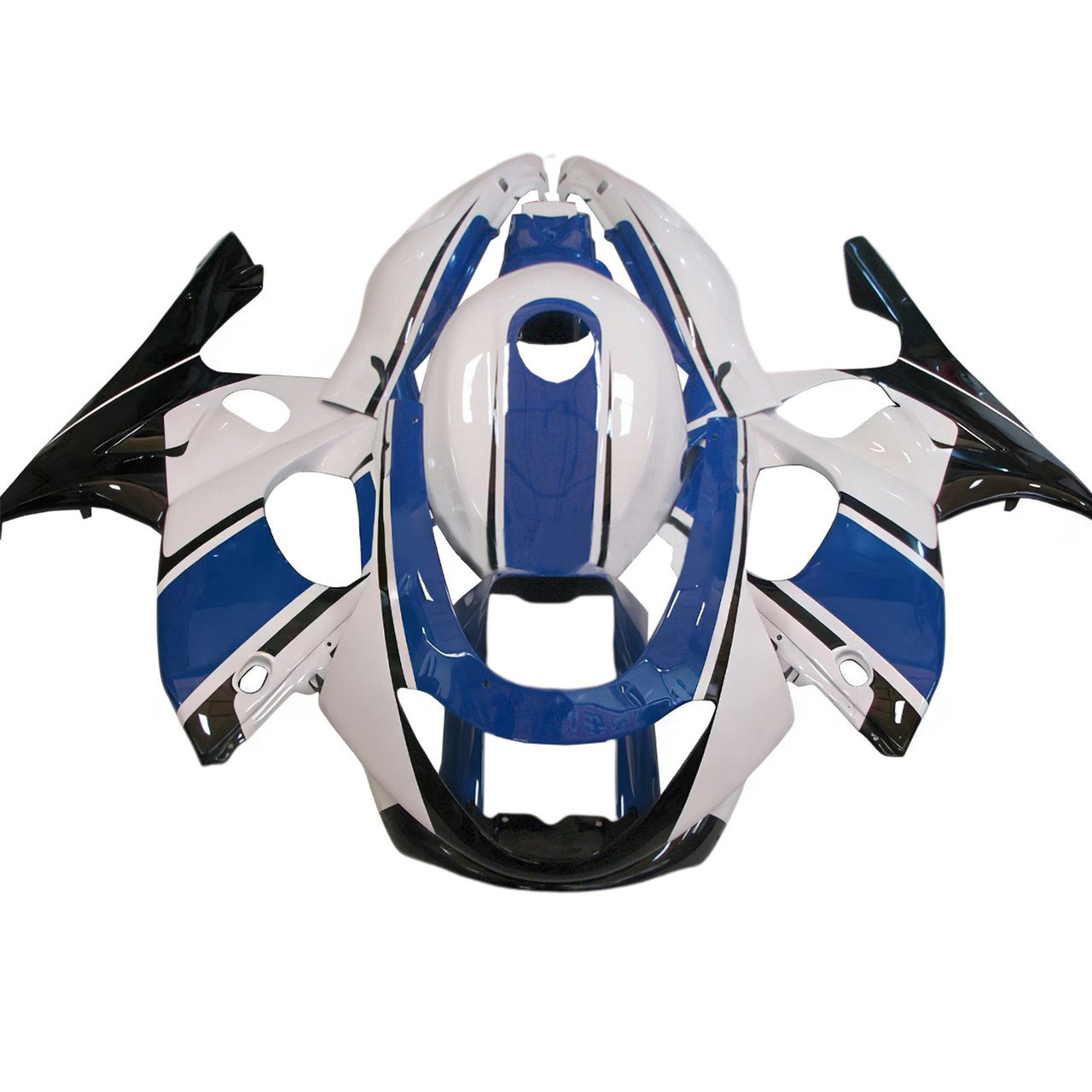 1996-2007 Yamaha YZF 600R Thundercat White Black Blue Fairing Kit
