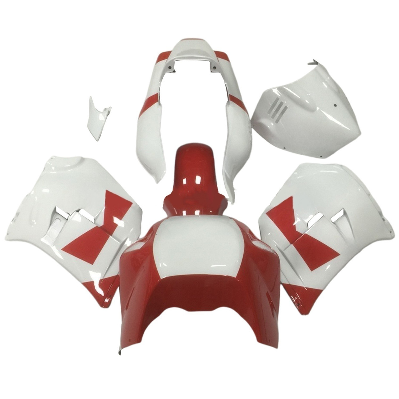 1985-1987 Yamaha RZV500 / RD500 White Red Fairing Kit
