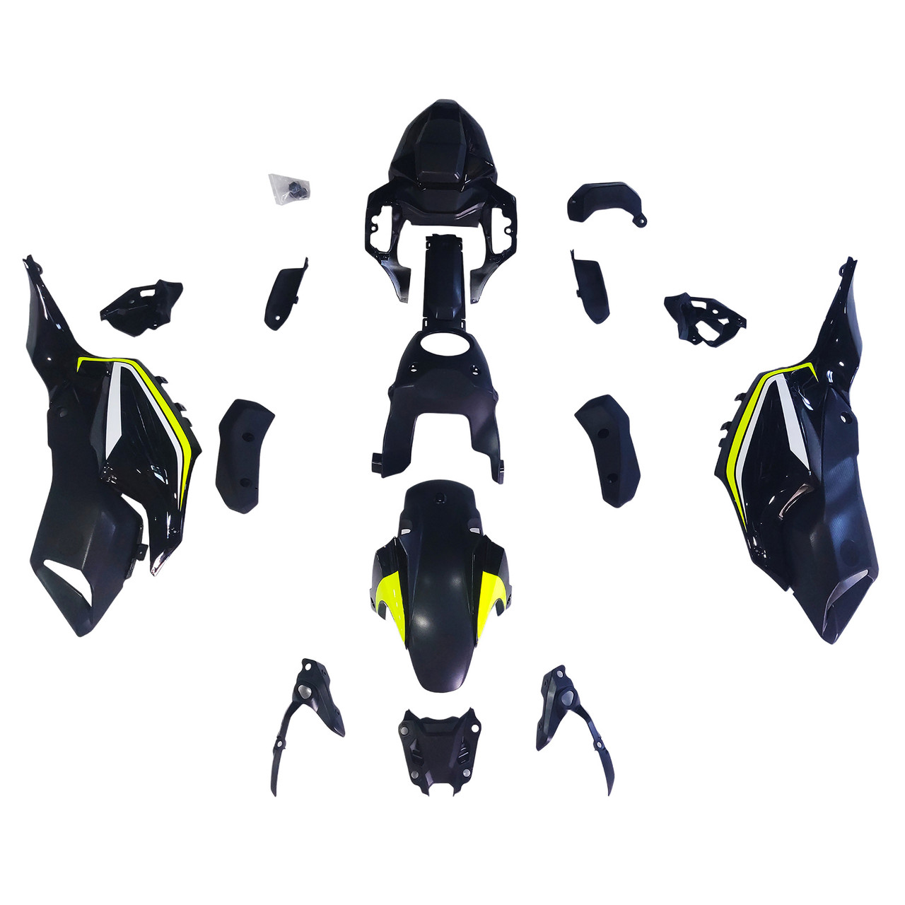 2012-2017 Yamaha MT-07 / FZ-07 Black Yellow Fairing Kit