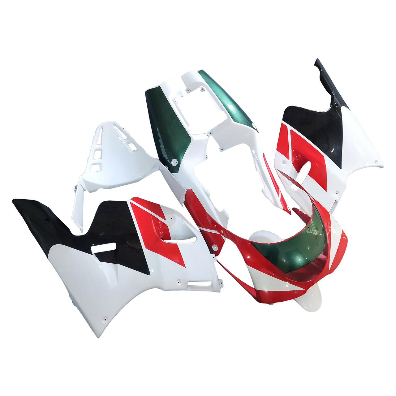 1991-1994 Yamaha TZR250 3XV White Red Green Fairing Kit