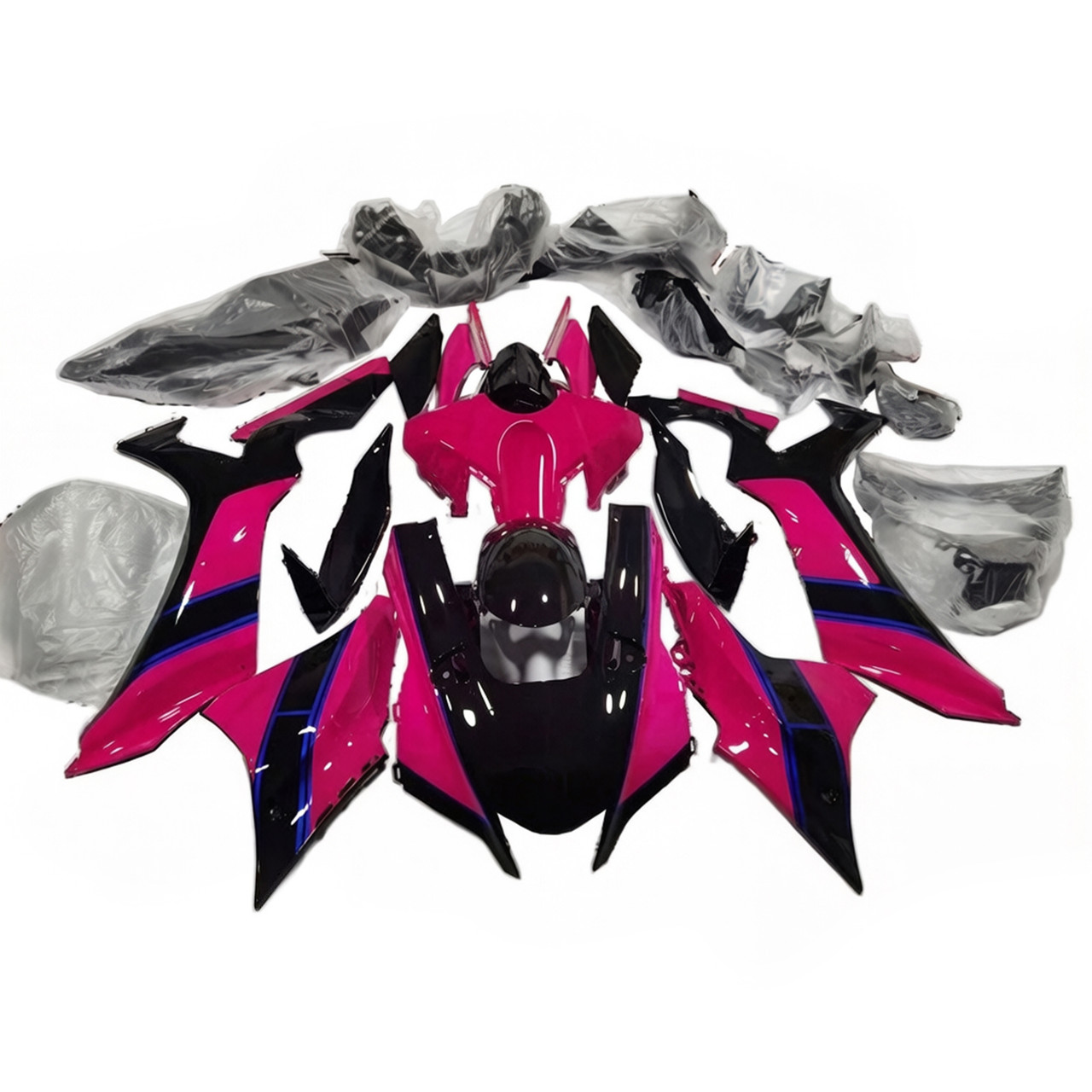 2020-2024 Yamaha YZF R1 Black Pink Fairing Kit