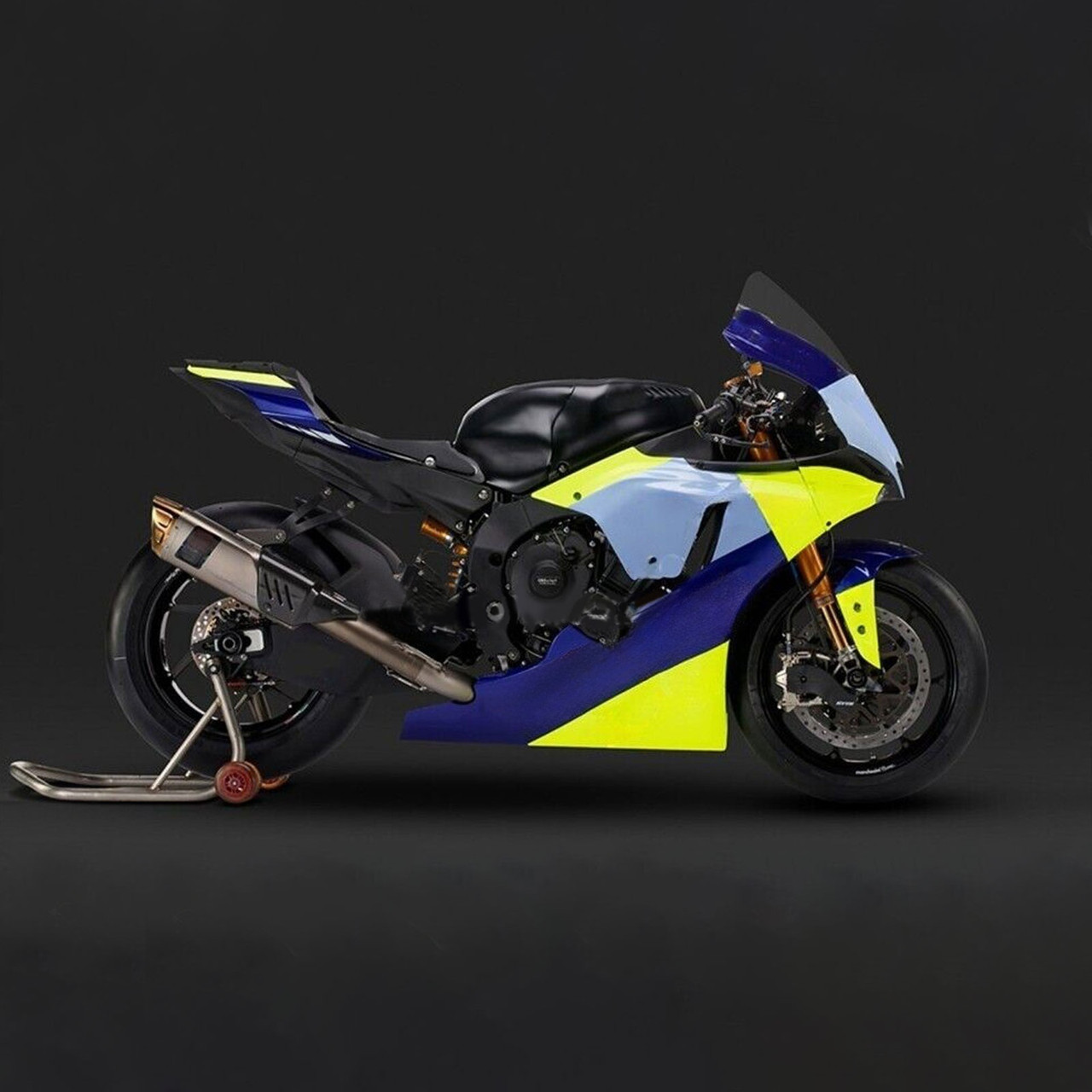 2020-2024 Yamaha YZF R1 Black Grey Blue Yellow Fairing Kit
