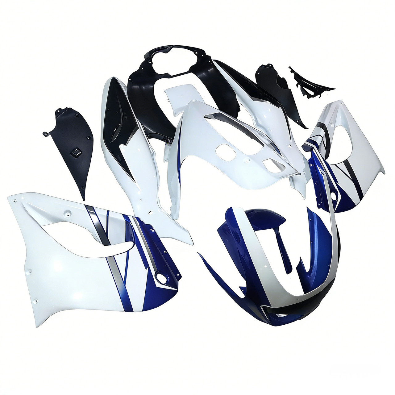 1997-2007 Yamaha YZF1000R Thunderace White Blue Fairing Kit