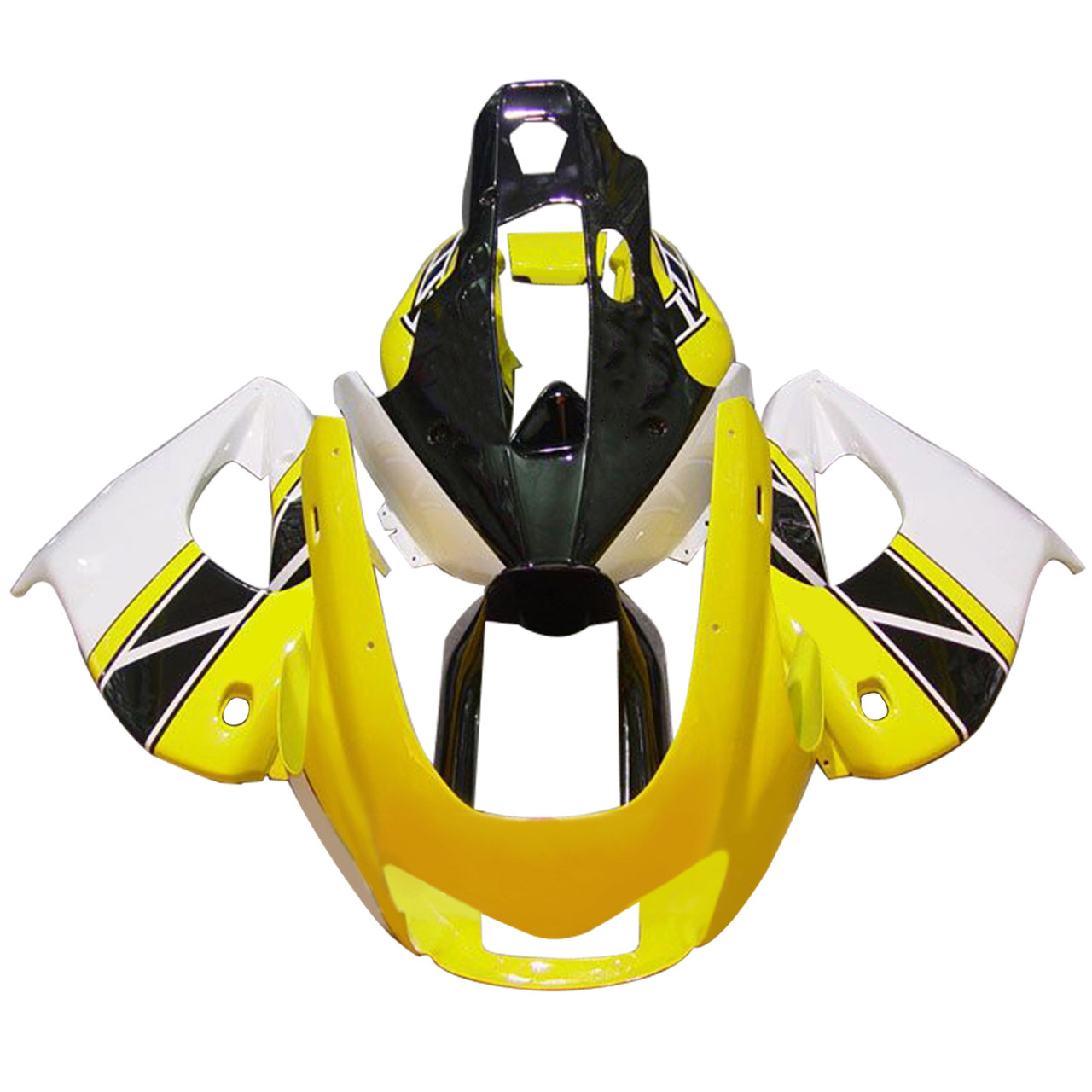 1997-2007 Yamaha YZF1000R Thunderace White Black Yellow Fairing Kit