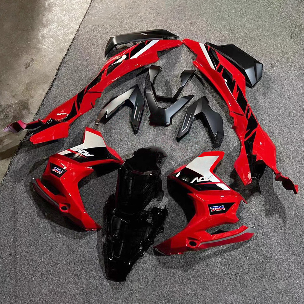 2022-2024 Honda ADV160 ADV 160 Red&Black Fairing Kit 1 - Mad Hornets