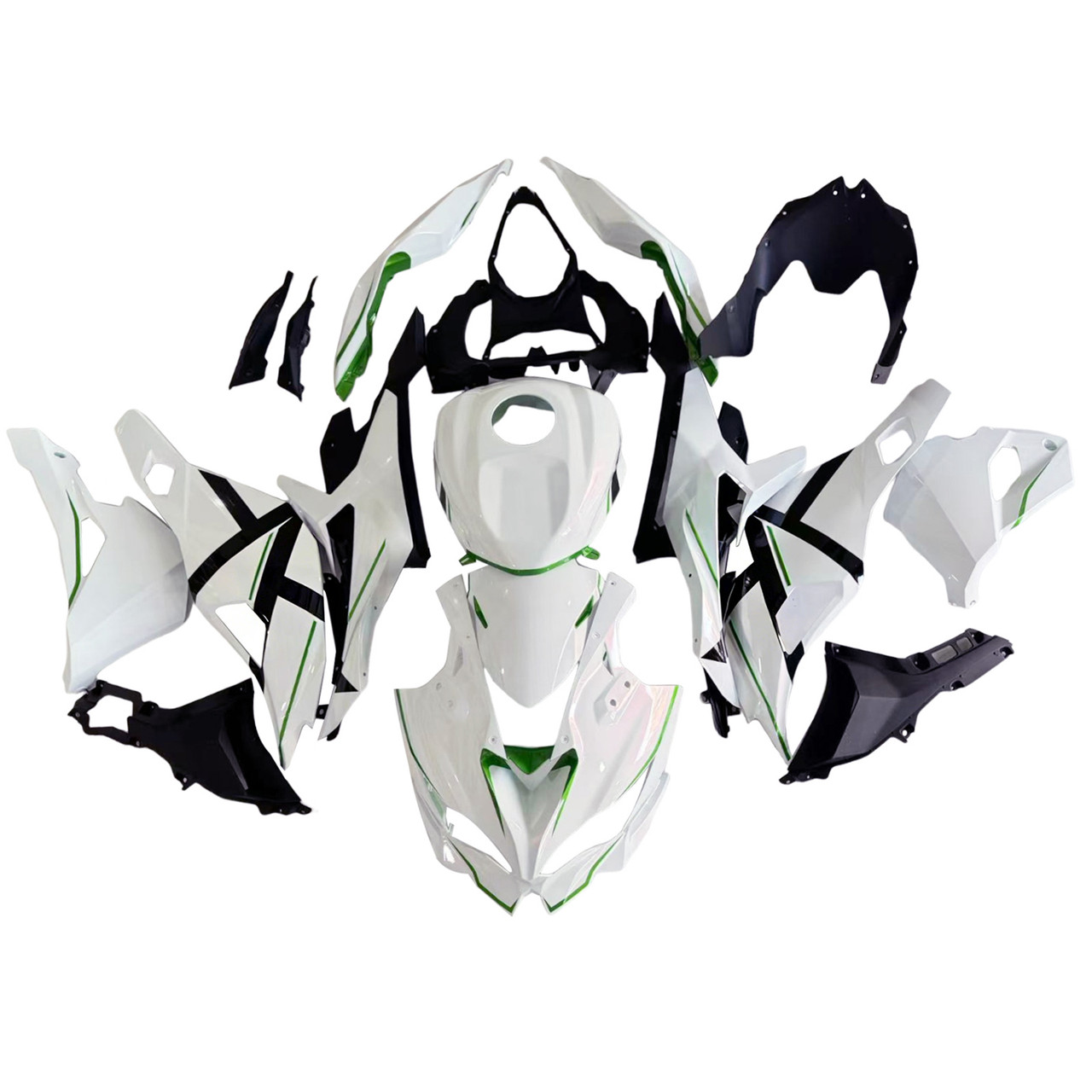 マリン品 2019-2025 Ninja ZX-25R ZX-4R ZX-4RR Kawasaki White with Green