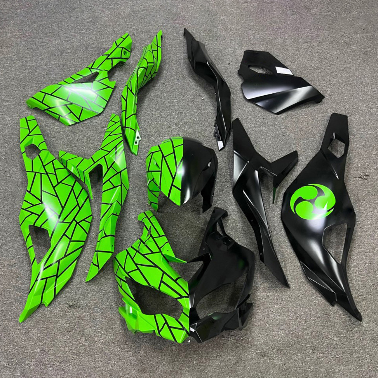 2019-2025 Kawasaki Ninja ZX-25R ZX-4R ZX-4RR Green Fairing Kit