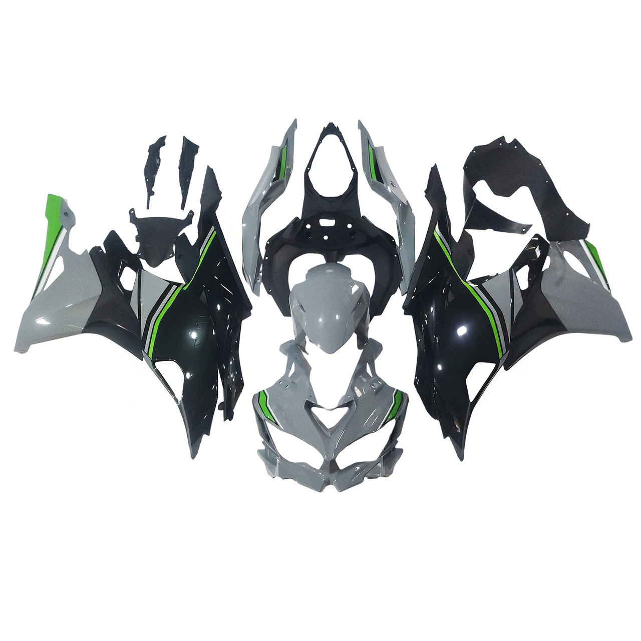 2019-2025 Ninja ZX-25R ZX-4R ZX-4RR Kawasaki Grey&Green Fairing Kit