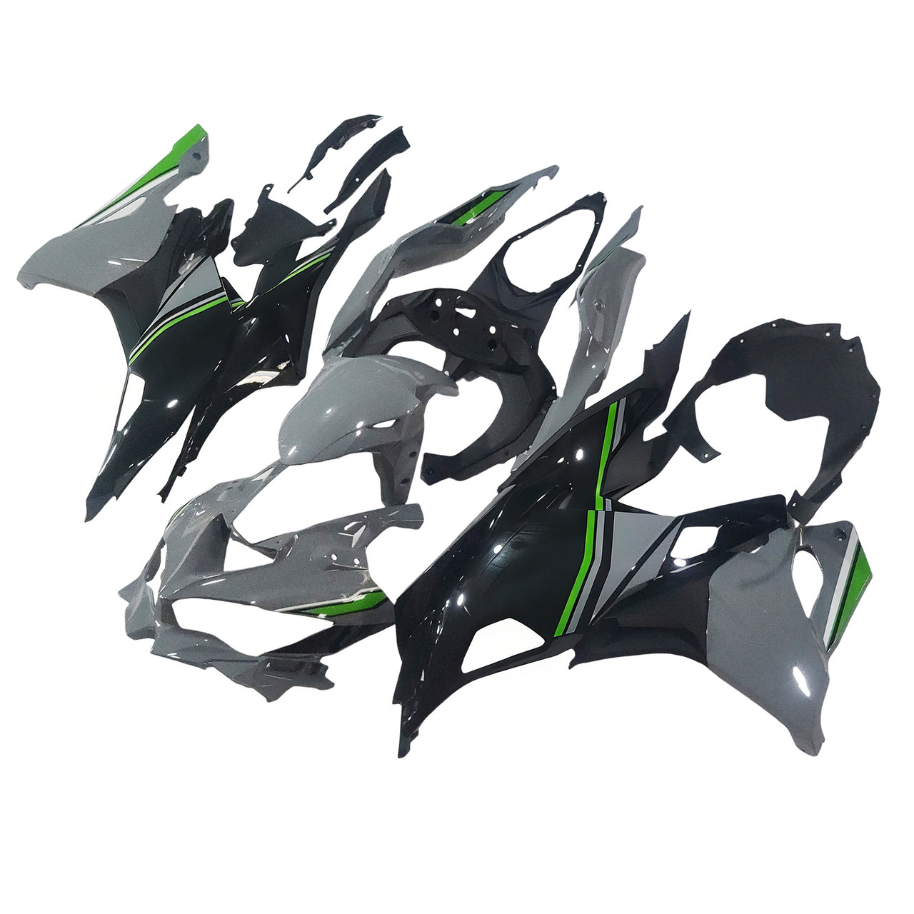 2019-2025 Ninja ZX-25R ZX-4R ZX-4RR Kawasaki Grey&Green Fairing Kit