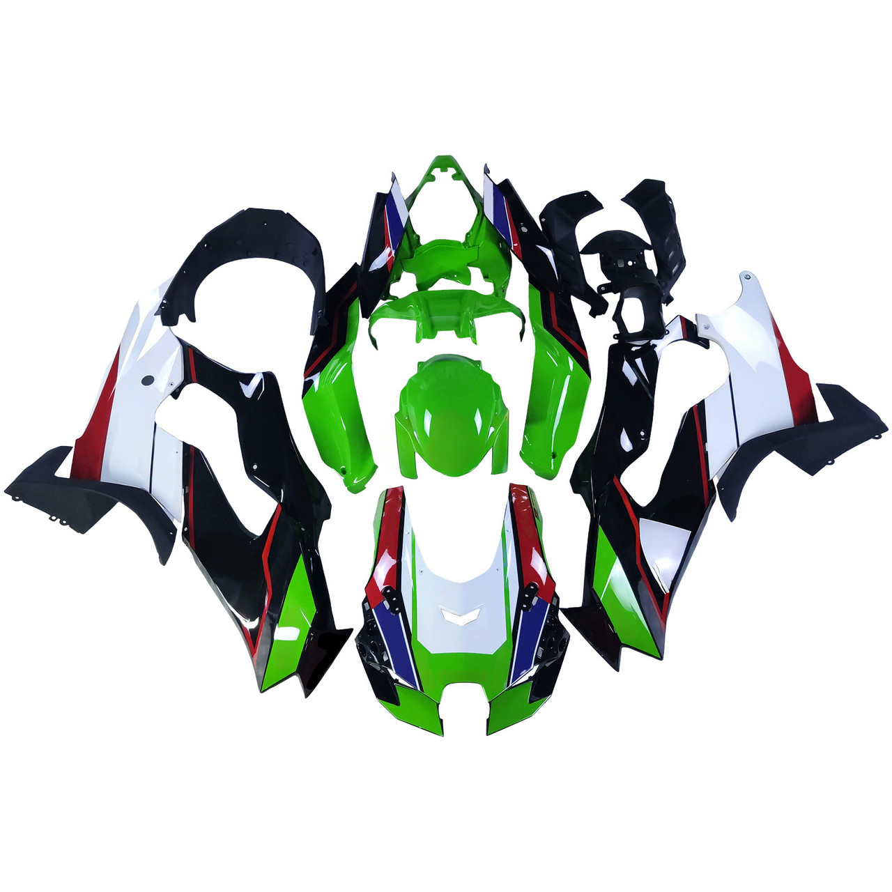 2021-2025 ZX-10R ZX-10RR Kawasaki Green&White Fairing Kit - Mad