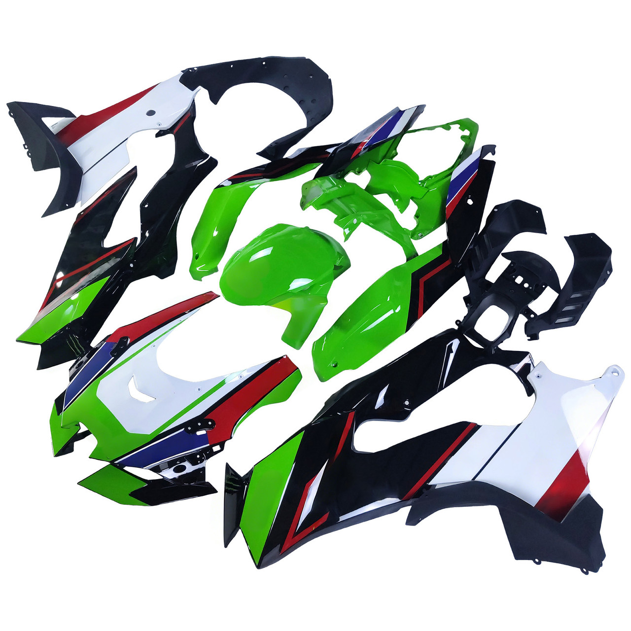 2021-2025 ZX-10R ZX-10RR Kawasaki Green&White Fairing Kit