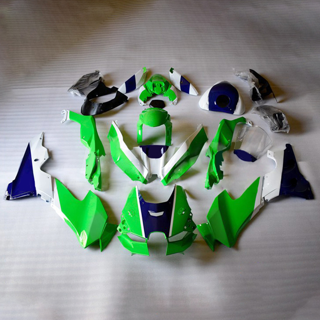 2021-2025 ZX-10R ZX-10RR Kawasaki Green&Blue Fairing Kit