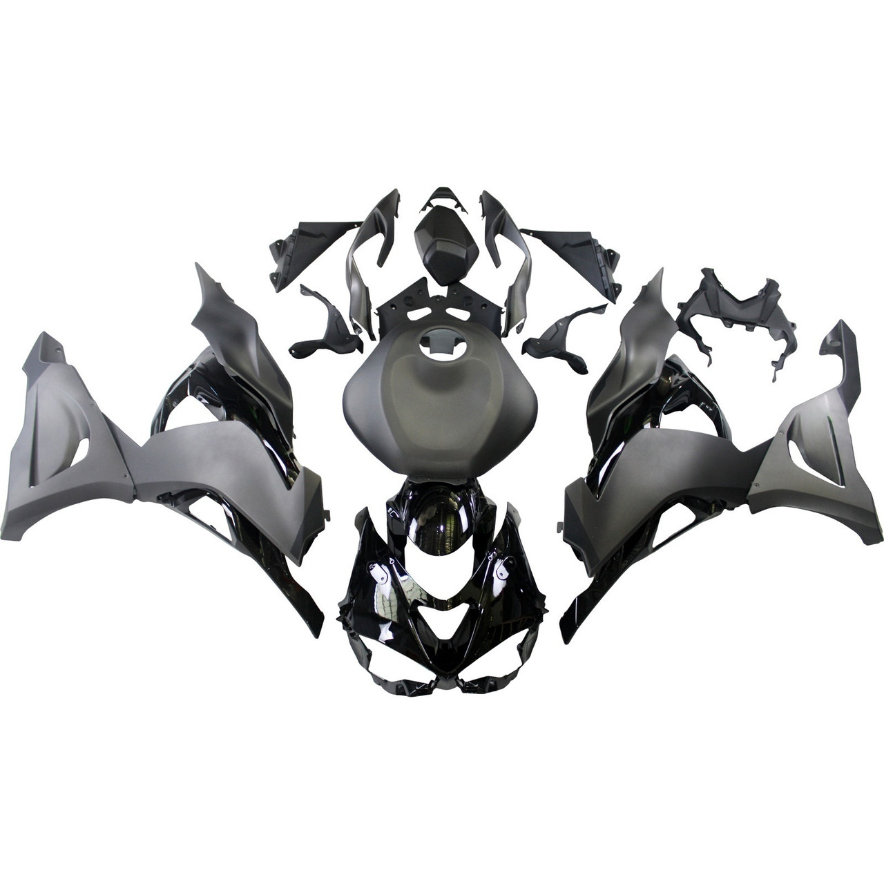 2024-2025 Kawasaki ZX6R Grey Fairing Kit - Mad Hornets