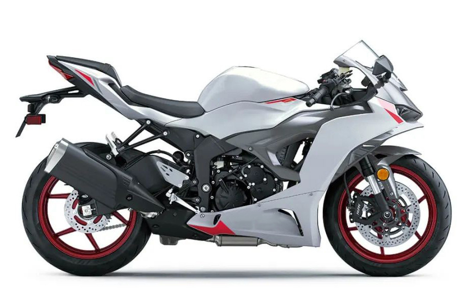 2024-2025 Kawasaki ZX6R Pearl White Fairing Kit - Mad Hornets