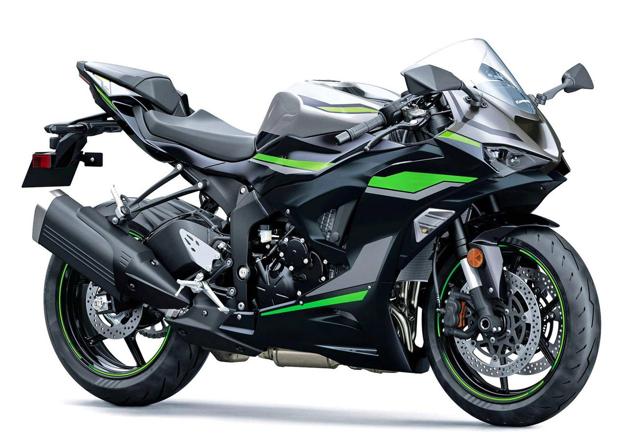 2024-2025 Kawasaki ZX6R Black Grey Green Fairing Kit