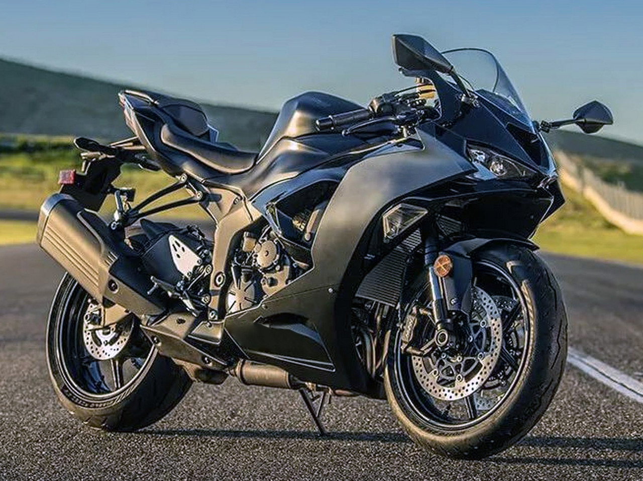 2024-2025 Kawasaki ZX6R Matte Black Fairing Kit - Mad Hornets