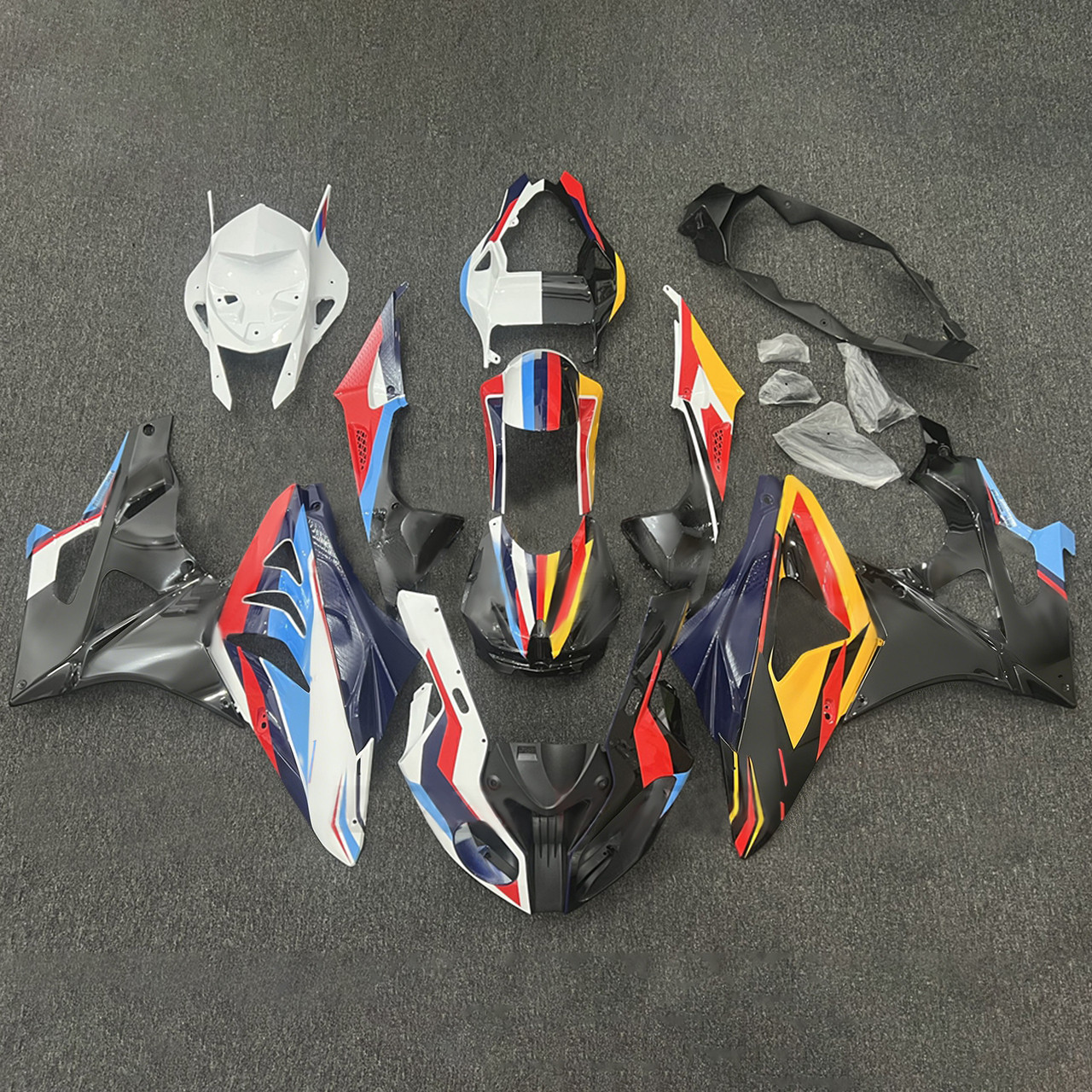 2009-2014 BMW S1000RR Black Yellow Red White Fairing Kit