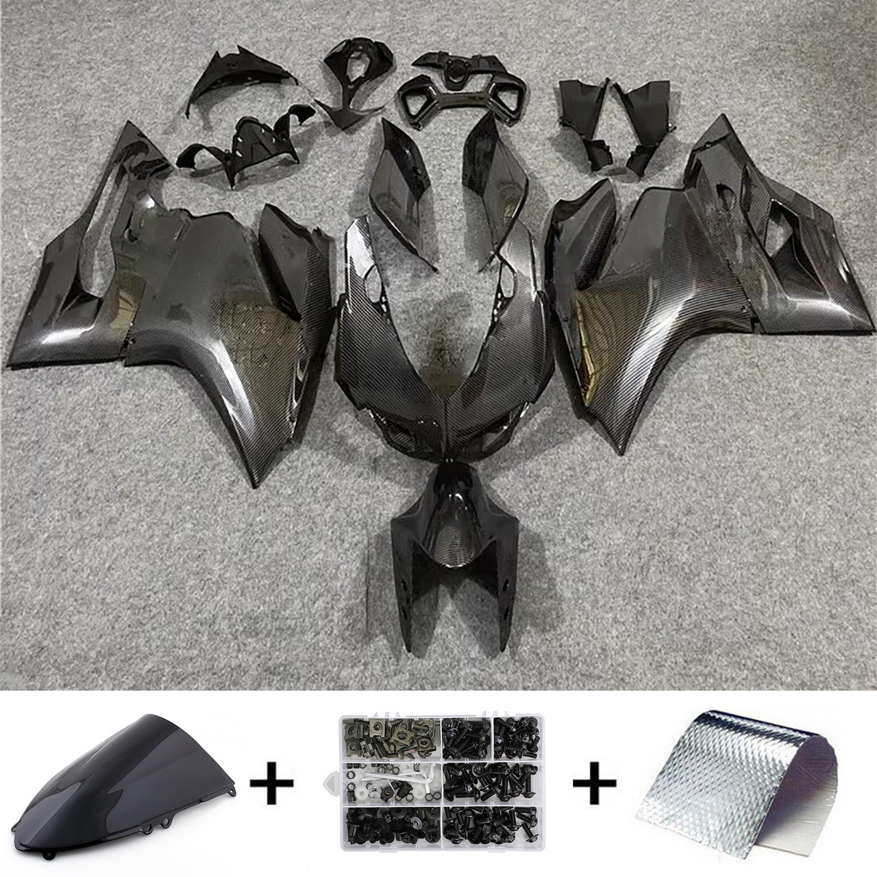 2012-2015 Ducati 1199/899 Carbon Fiber Pattern Fairing Kit