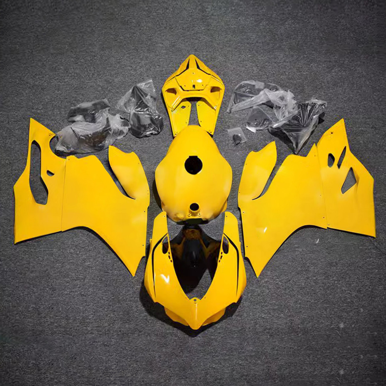 2012-2015 Ducati 1199/899 Glossy Yellow Fairing Kit