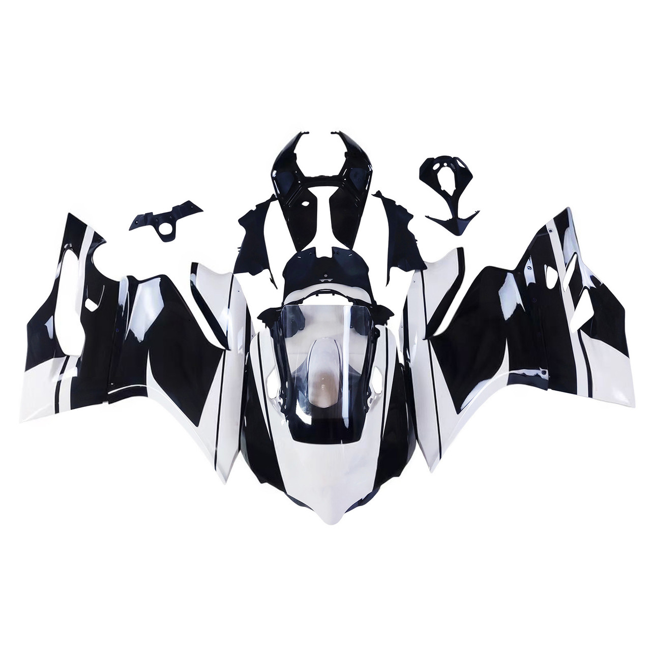 2012-2015 Ducati 1199/899 White Black Fairing Kit