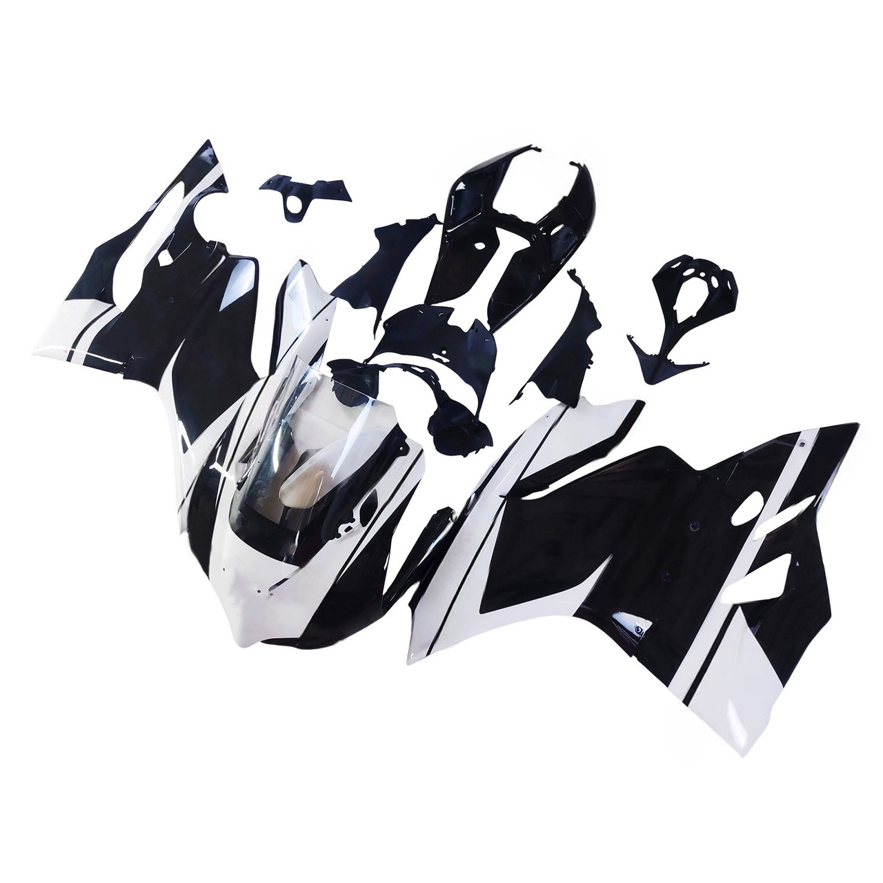 2012-2015 Ducati 1199/899 White Black Fairing Kit