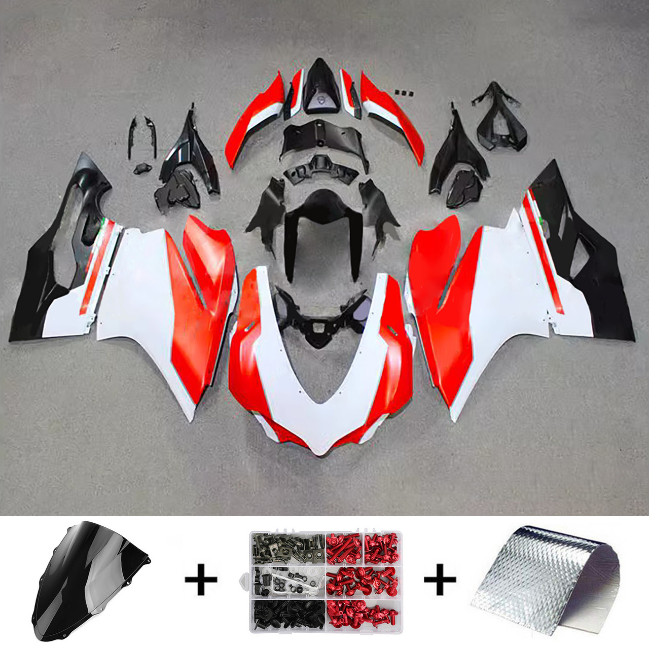 2015-2020 Ducati 1299/959 White Black Red Fairing Kit