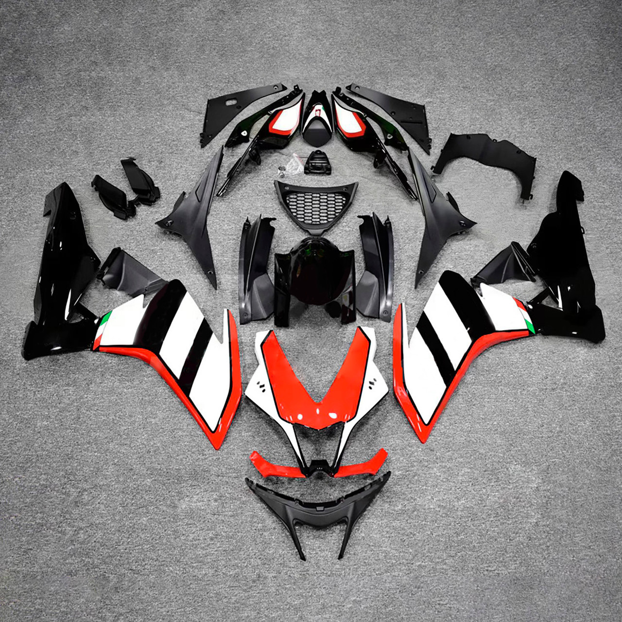 2009-2015 Aprilia RSV4 1000 Red Balck White Fairing Kit