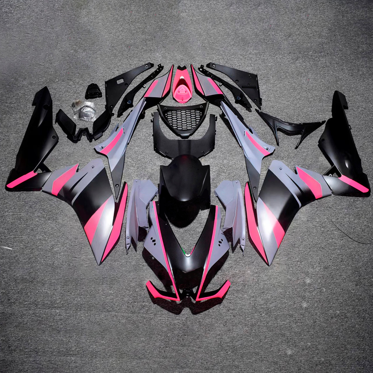 2009-2015 Aprilia RSV4 1000 Pink Gray Black Fairing Kit