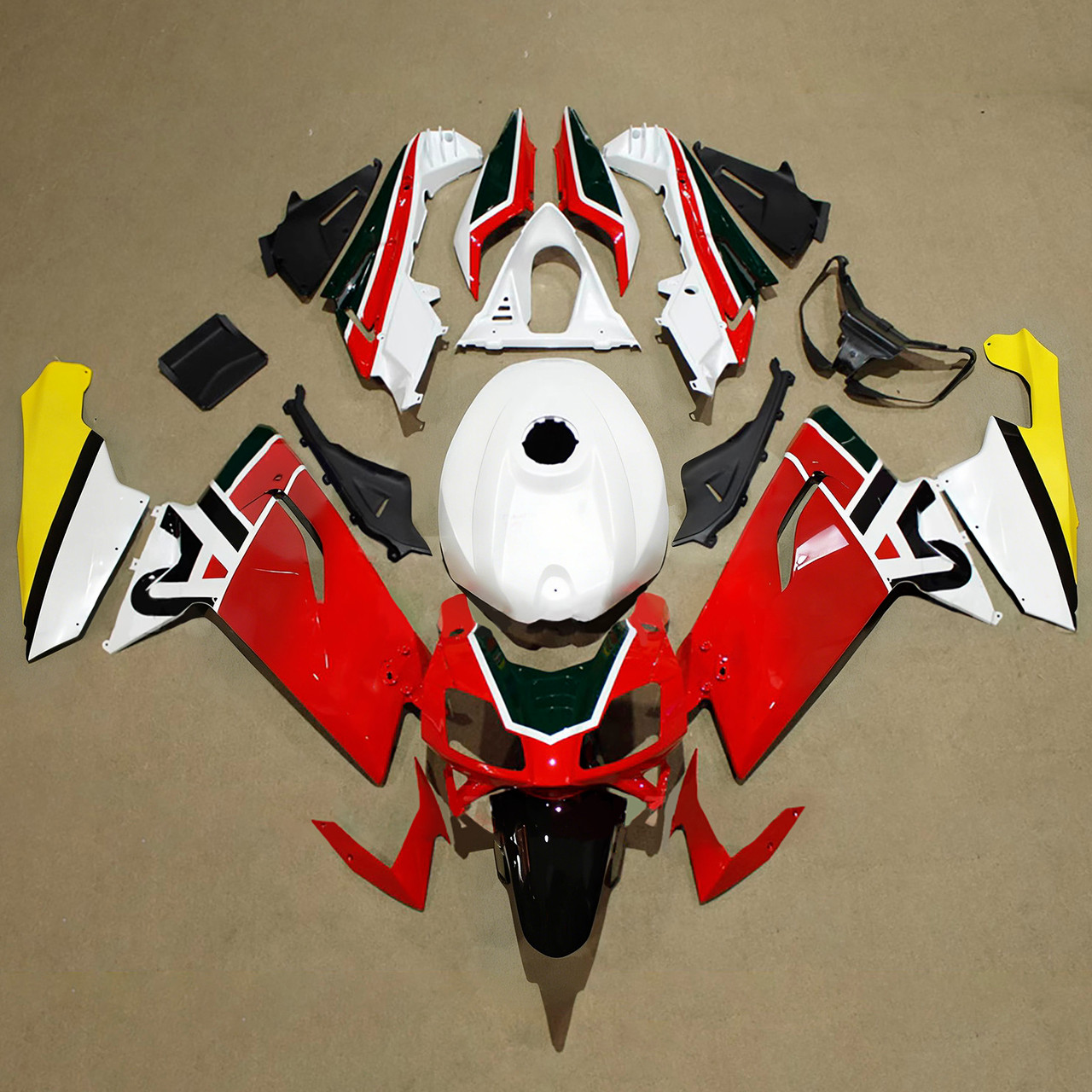 2006-2011 Aprilia RS125 White Red Fairing Kit