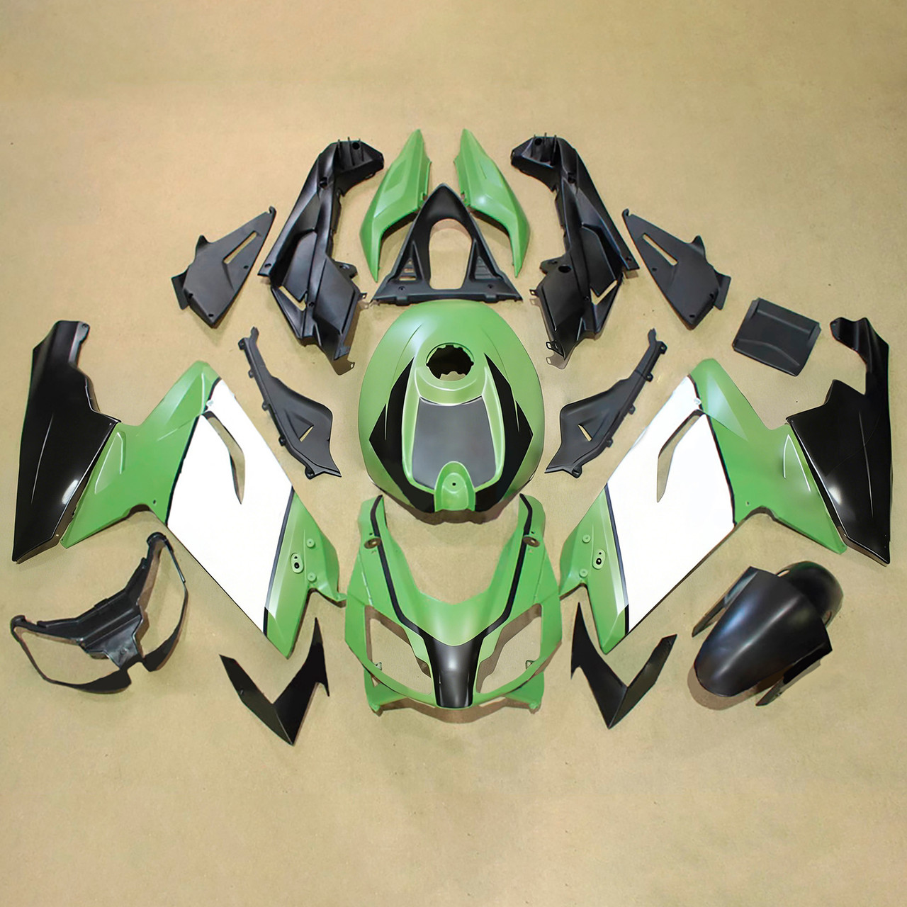 2006-2011 Aprilia RS125 Green Black White Fairing Kit