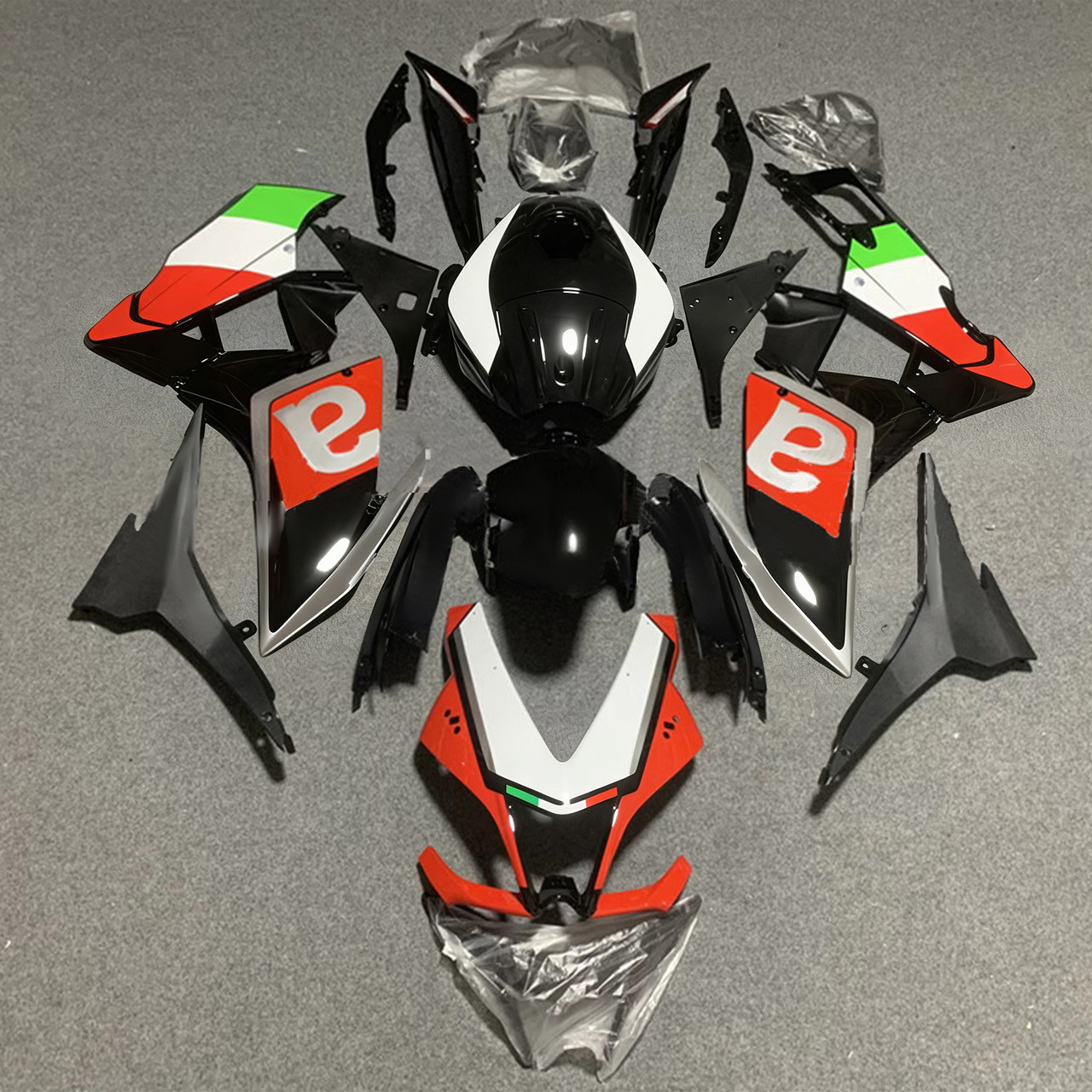 2012-2016 Aprilia RS4 / 125 / 50 Glossy Black Red White Fairing Kit