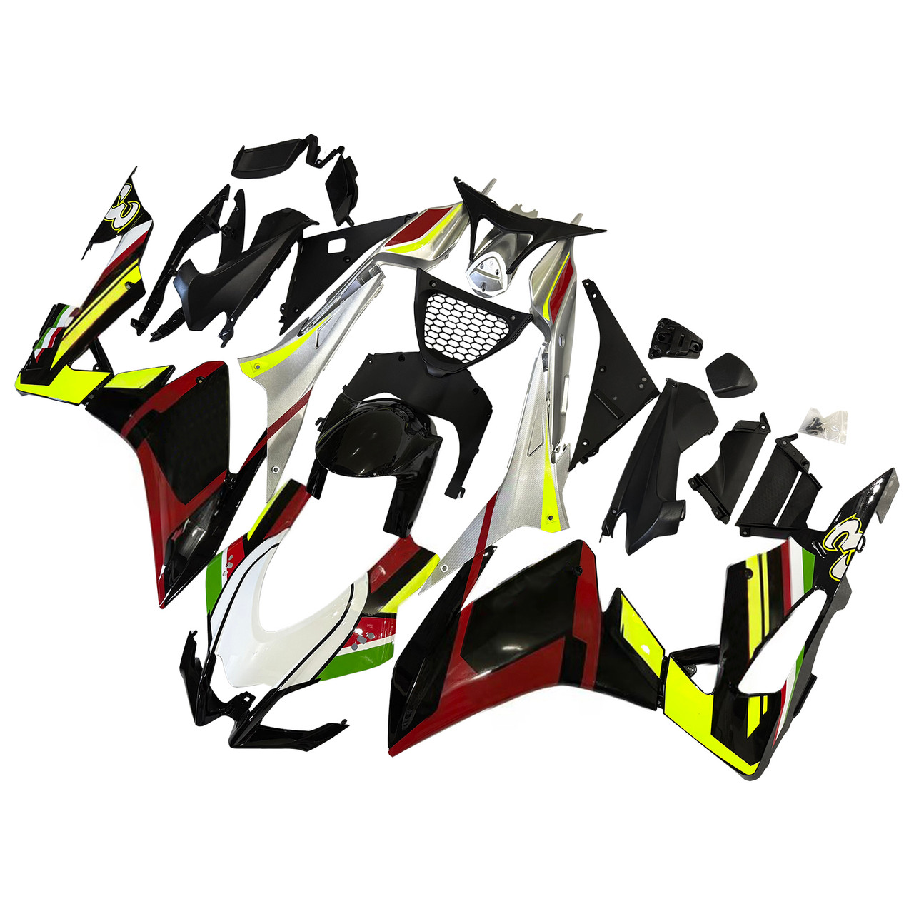 2016-2020 Aprilia RSV4 1000 Yellow Black Red Fairing Kit