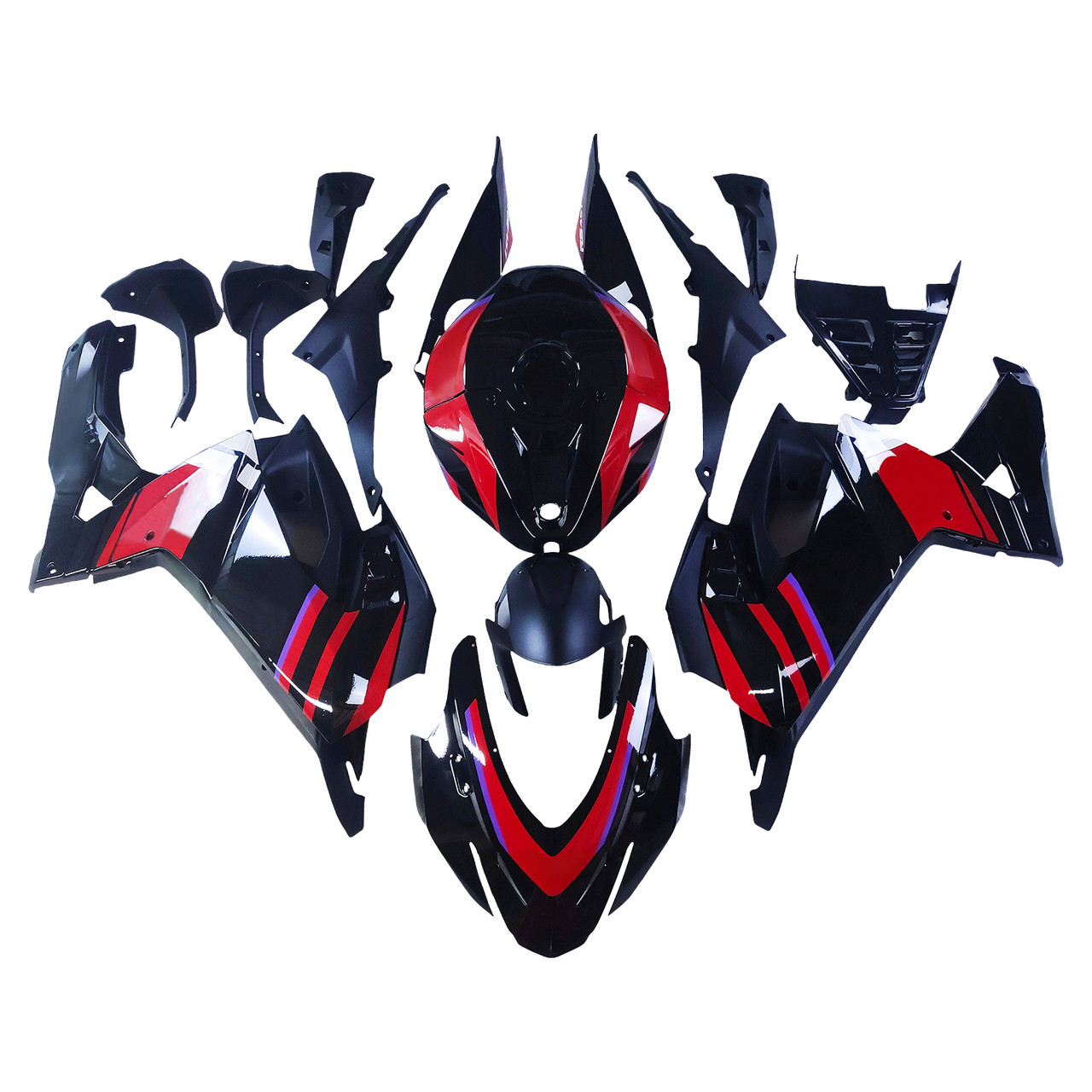 2024-2025 Aprilia RS 457 Black Red Fairing Kit