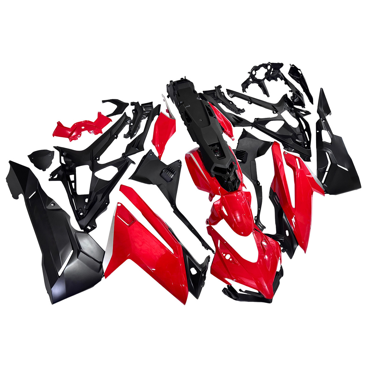 2017-2022 Honda CBR250RR Glossy Black Red Fairing Kit